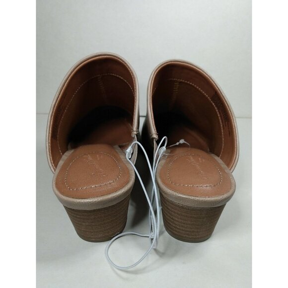 Universal Thread Tan Tara Mule Women's Size 6 M Pointed Toe Chunky 2" Heel NEW - Picture 4 of 9